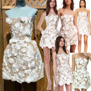 🆕 BRONX & BANCO 🧿 NWOT Jasmine Maraya White Mini Dress - Sz S / US 4